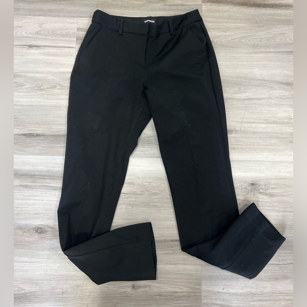 Express Columnist Ankle Mid Rise Dress Pants